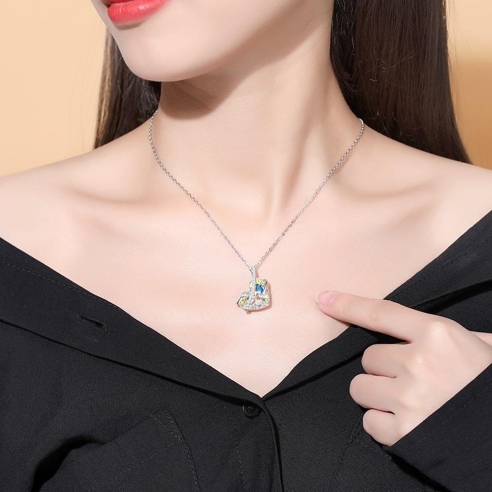 Protector Heart Crystal Necklace