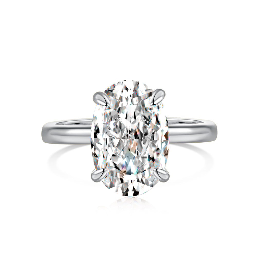 Luxury oval zircon ring Jewelry