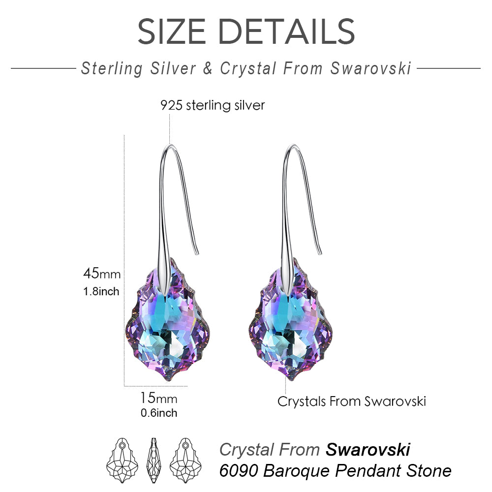 Baroque Crystal Drop Earrings Jewelry