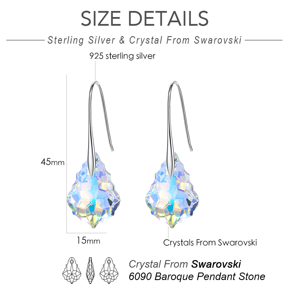 Baroque Crystal Drop Earrings Jewelry