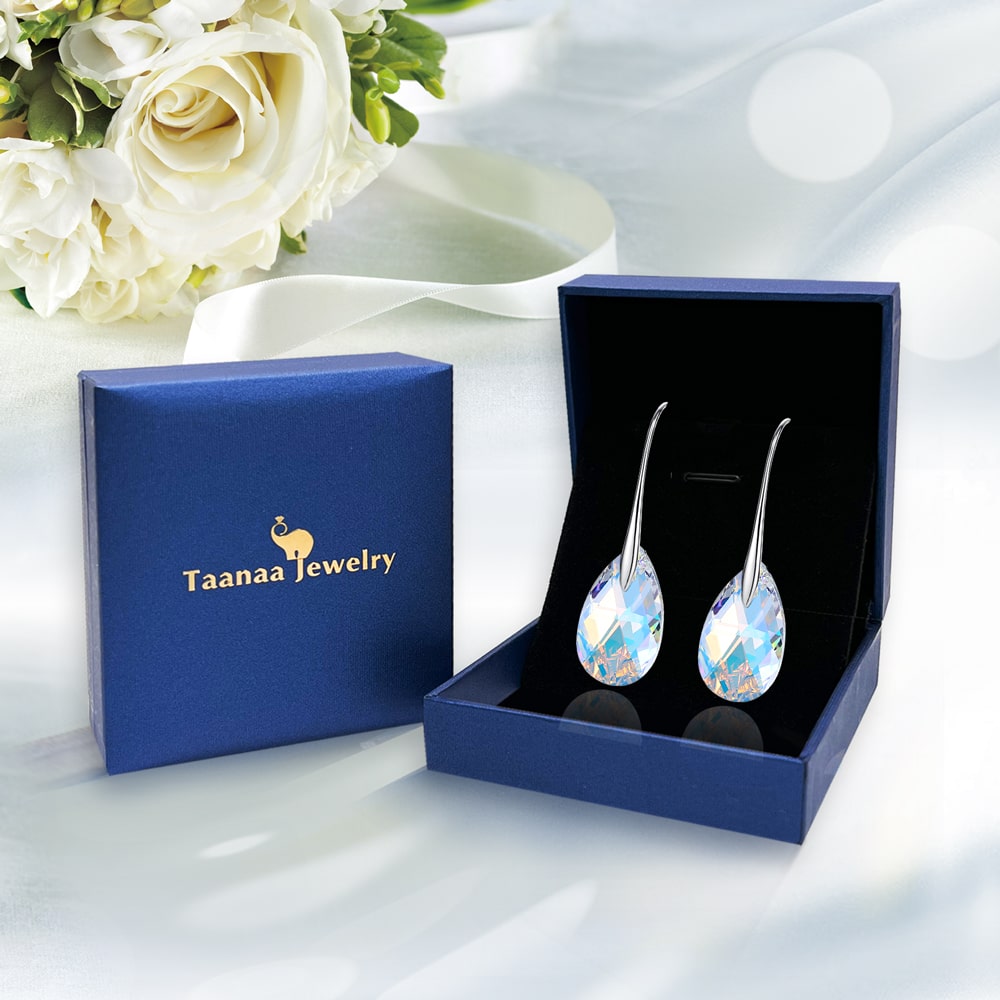 Pear-shaped Crystal Earrings Jewelry