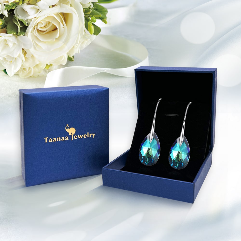 Pear-shaped Crystal Earrings Jewelry