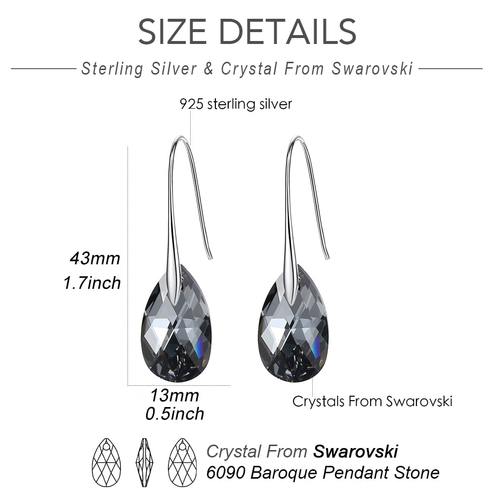 Pear-shaped Crystal Earrings Jewelry