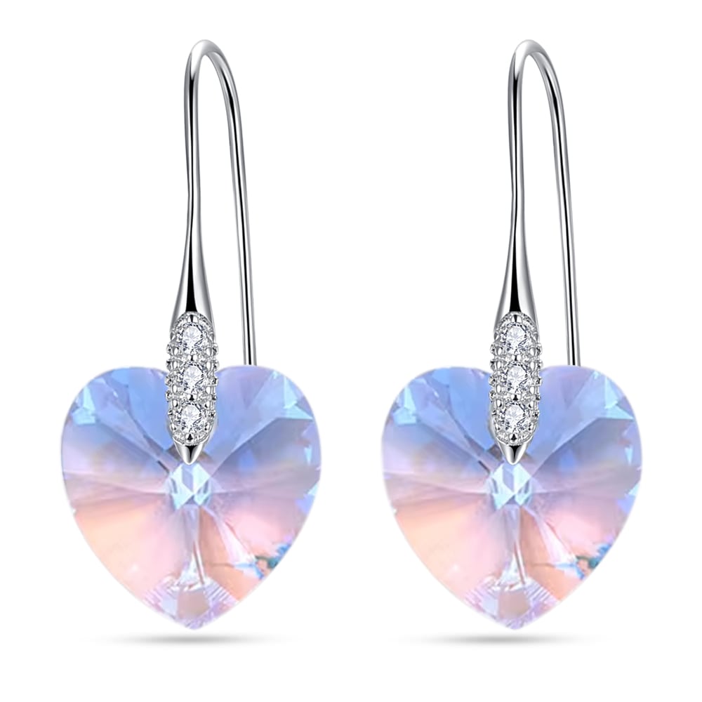 Heart Crystal Earrings Women