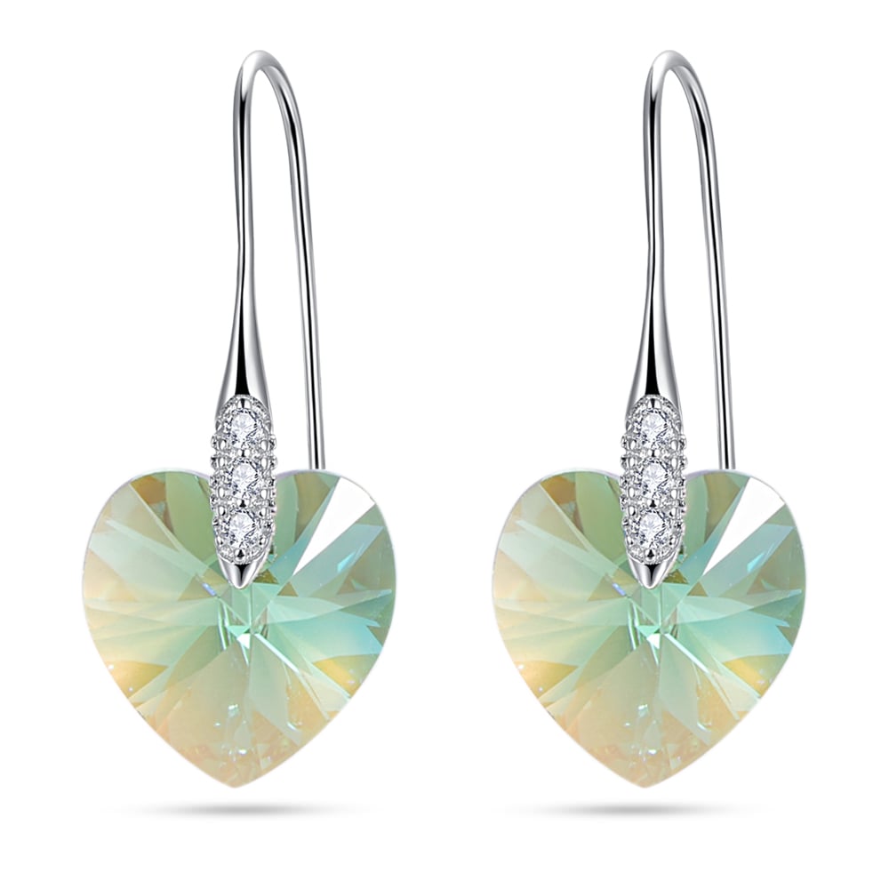 Heart Crystal Earrings Women