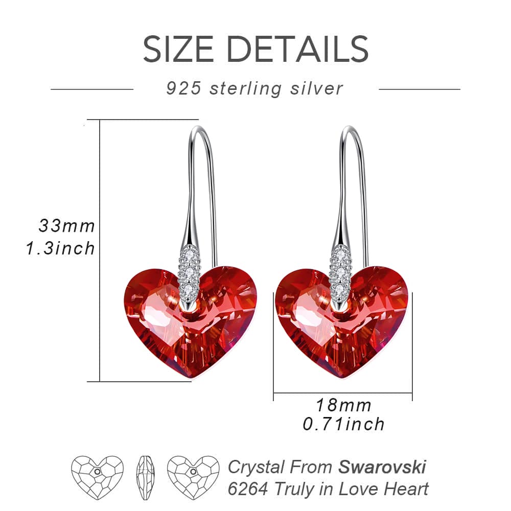 Pendientes de cristal "Amor sin fin" 