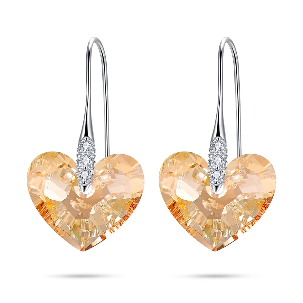 Pendientes de cristal "Amor sin fin" 