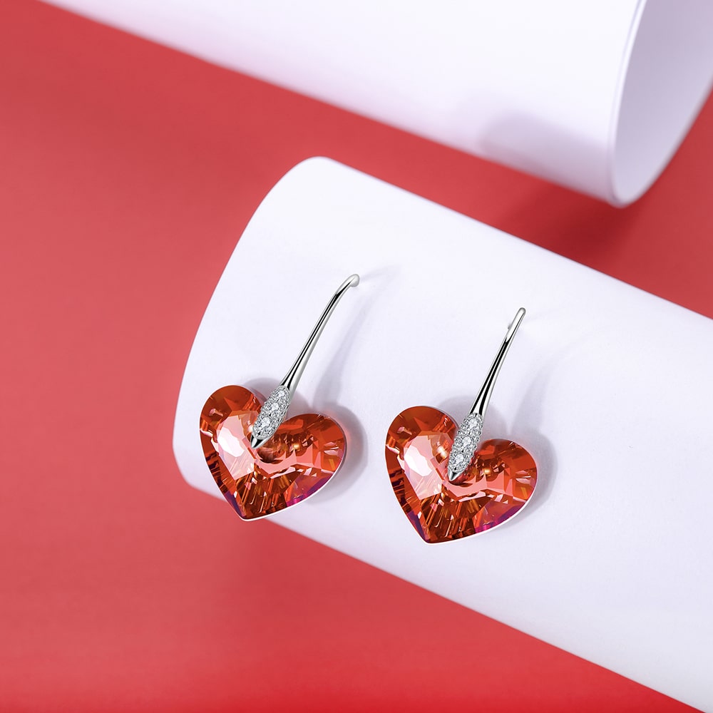 Boucles d'oreilles en cristal "Amour sans fin" 