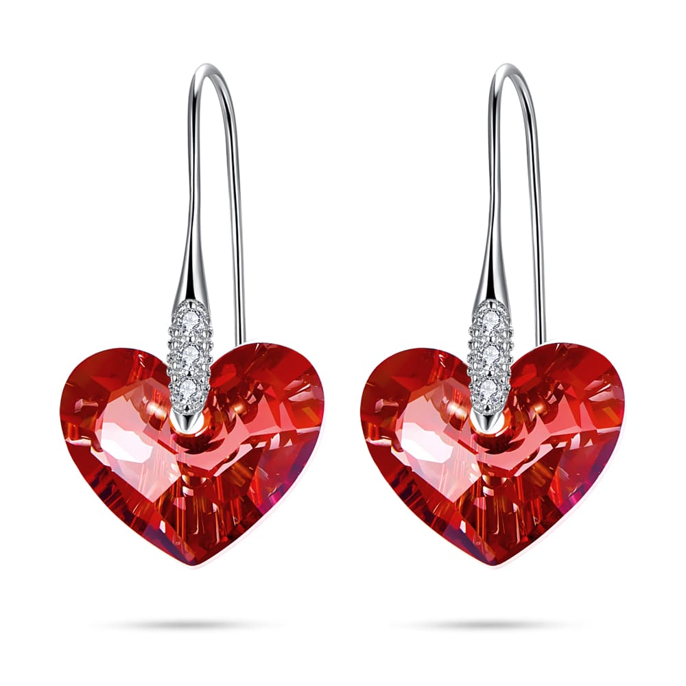 Pendientes de cristal "Amor sin fin" 