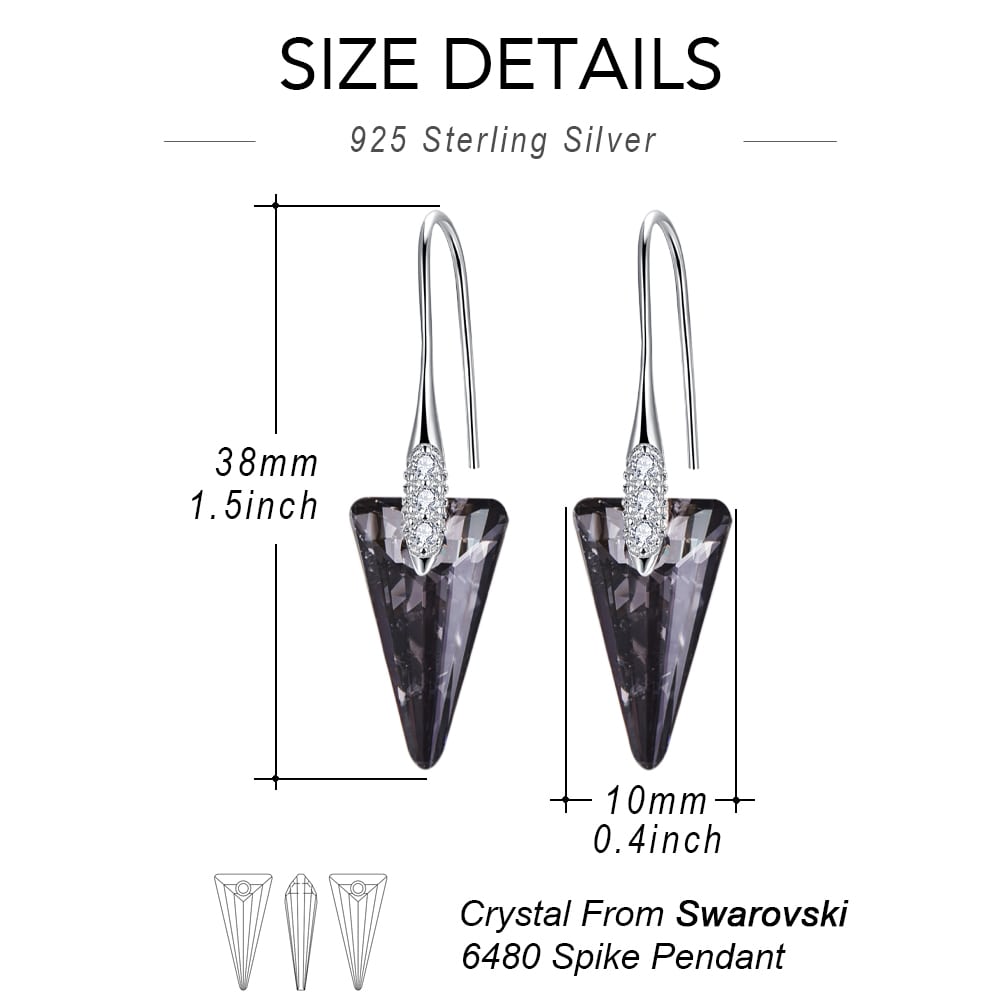 Spike Crystal Earrings Women