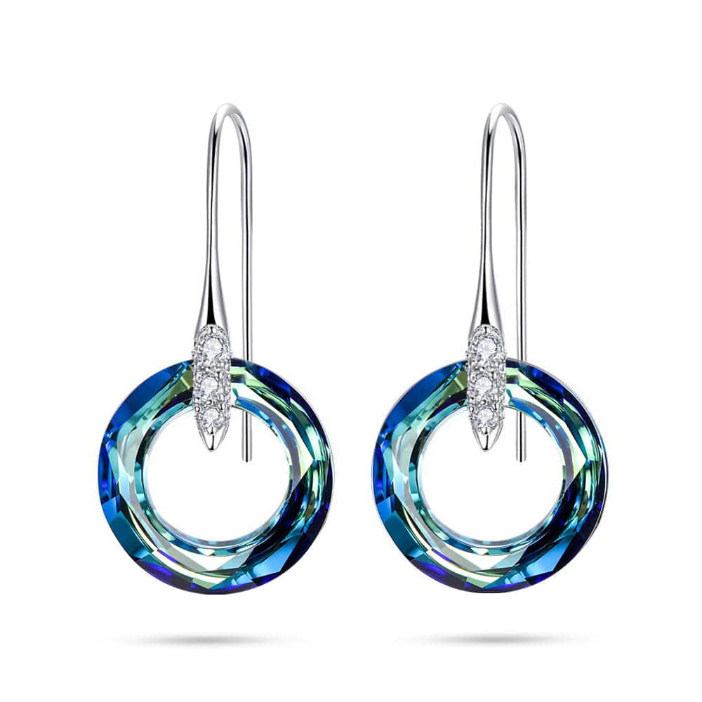 Big Cosmic Ring Crystal Earrings Jewelry