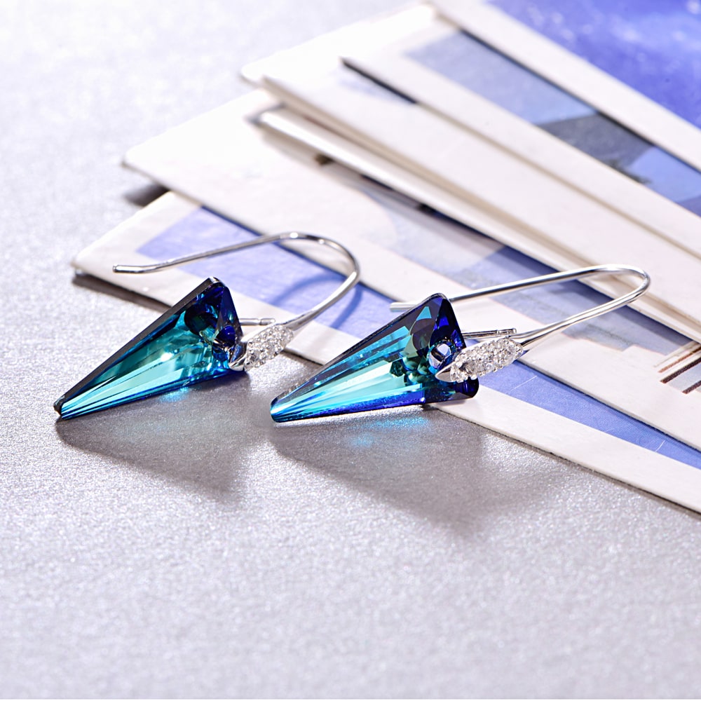 Spike Crystal Earrings Women