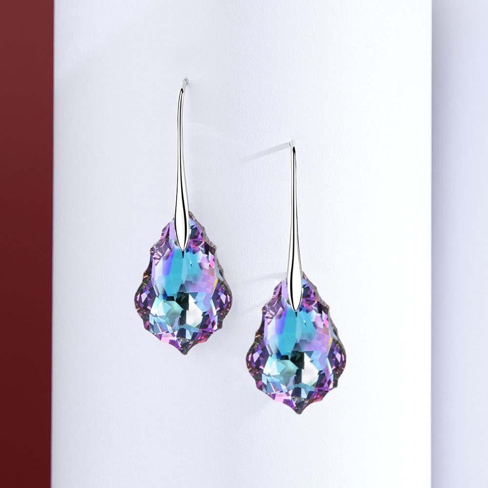 Baroque Crystal Drop Earrings Jewelry