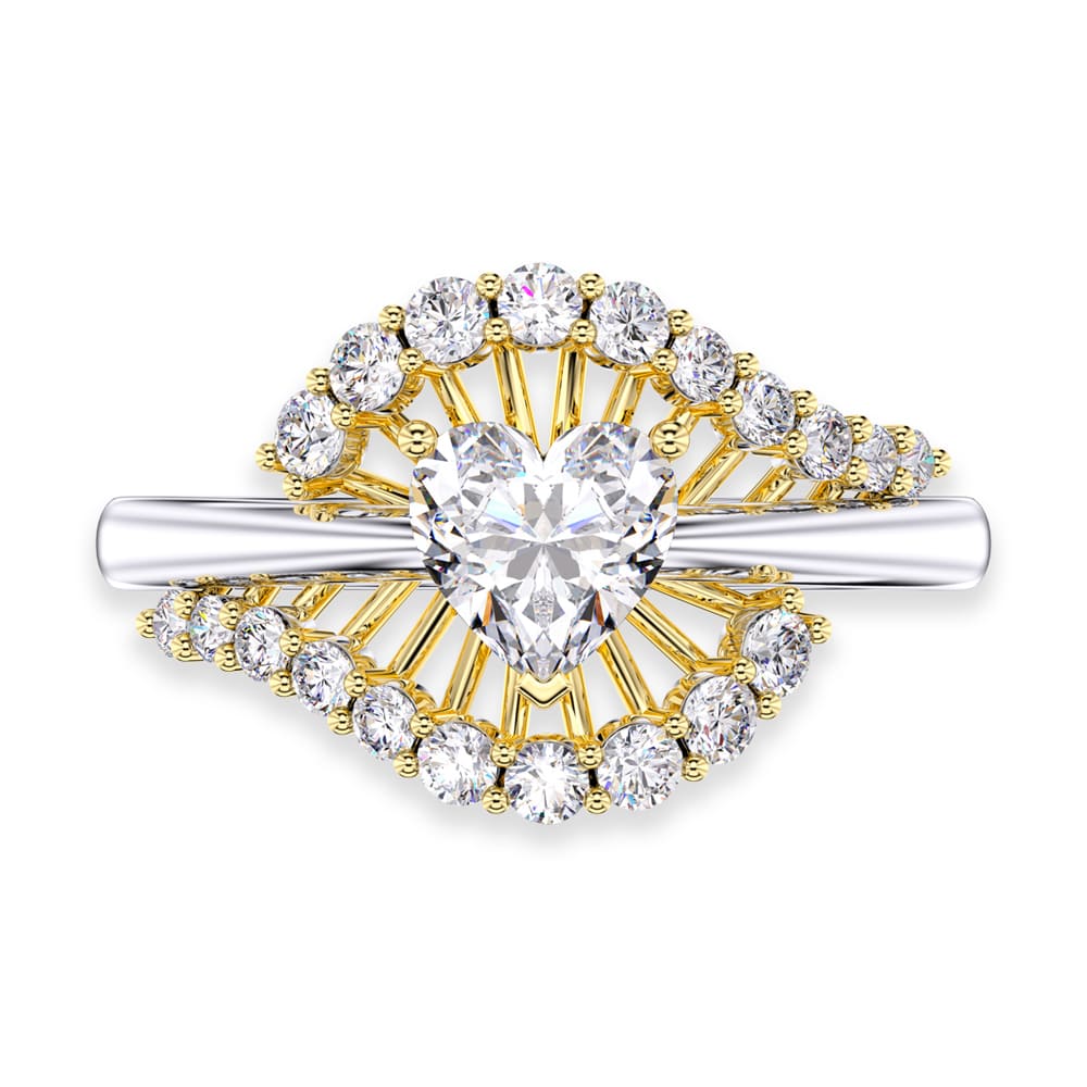 "Light Of Love"  Women's Heart Ring Jewelry