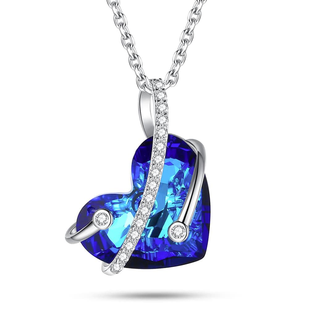 Protector Heart Crystal Necklace
