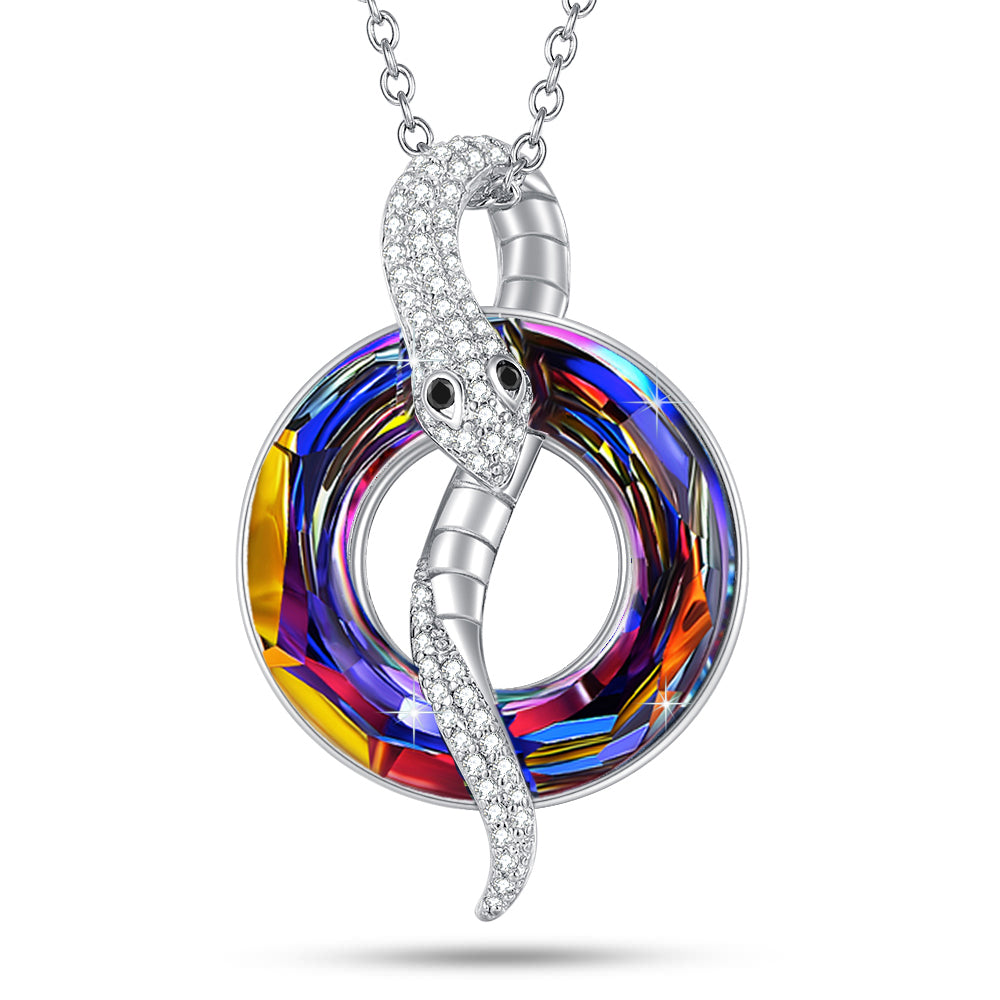 Crystal Snake Necklace Jewelry