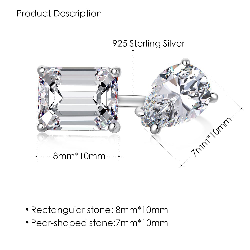 Luxury Double Stone Open Ring Women