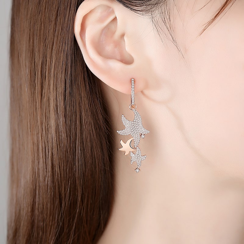 Starfish on sale dangle earrings